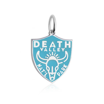 Death Valley National Park Charm, Silver Enamel