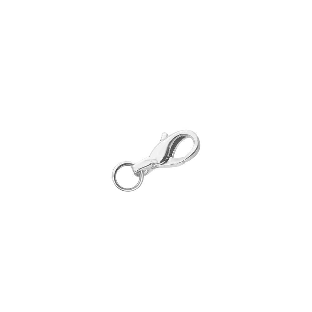 Slim Lobster Clasp, Silver