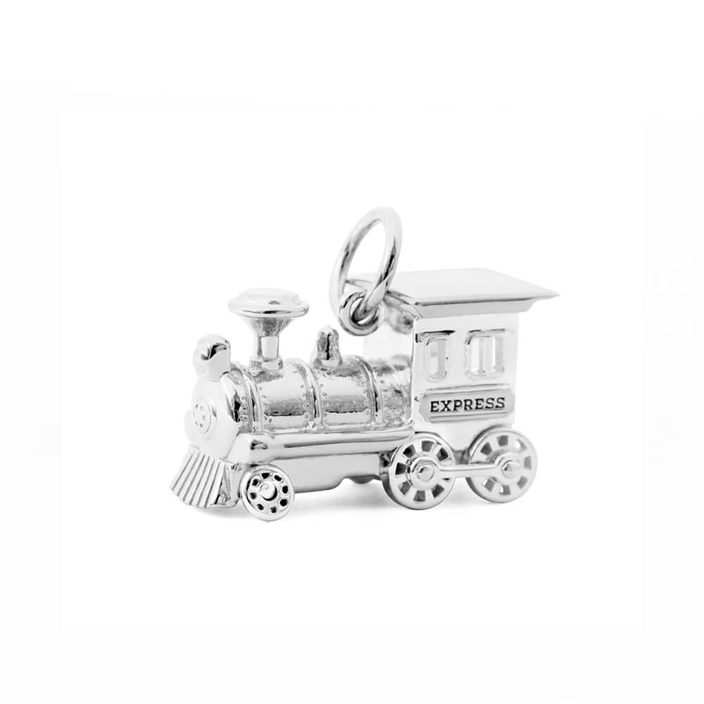 Locomotive Charm, Silver