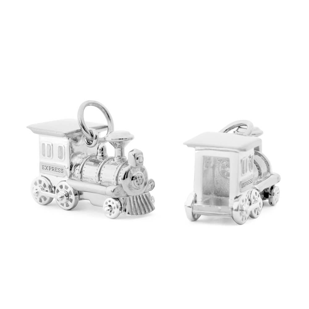 Locomotive Charm, Silver