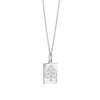 Las Vegas Mini Ace Card Necklace Silver