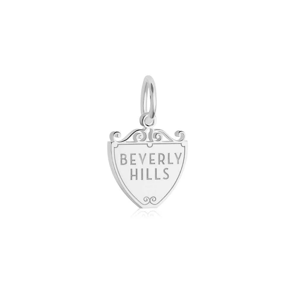Beverly Hills 90210 Sign Charm, Silver Mini