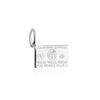 Sterling Silver Charm designed as a California Express credit card featuring Miss Beverly Hills text and zip code engravings.