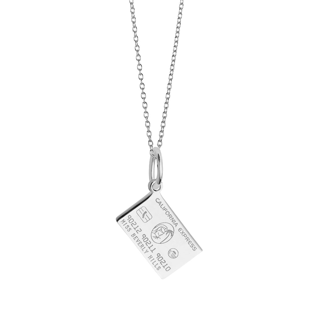 California Credit Card Charm, Silver Mini