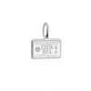 Costa Rica Passport Stamp Charm, Silver Mini