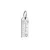 Dublin DUB Luggage Tag Charm, Silver Mini