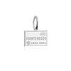 Montenegro Passport Stamp Charm, Silver Mini