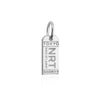 Tokyo Japan NRT Luggage Tag Charm, Silver Mini
