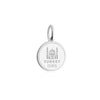 Turkey Passport Stamp Charm, Silver Mini