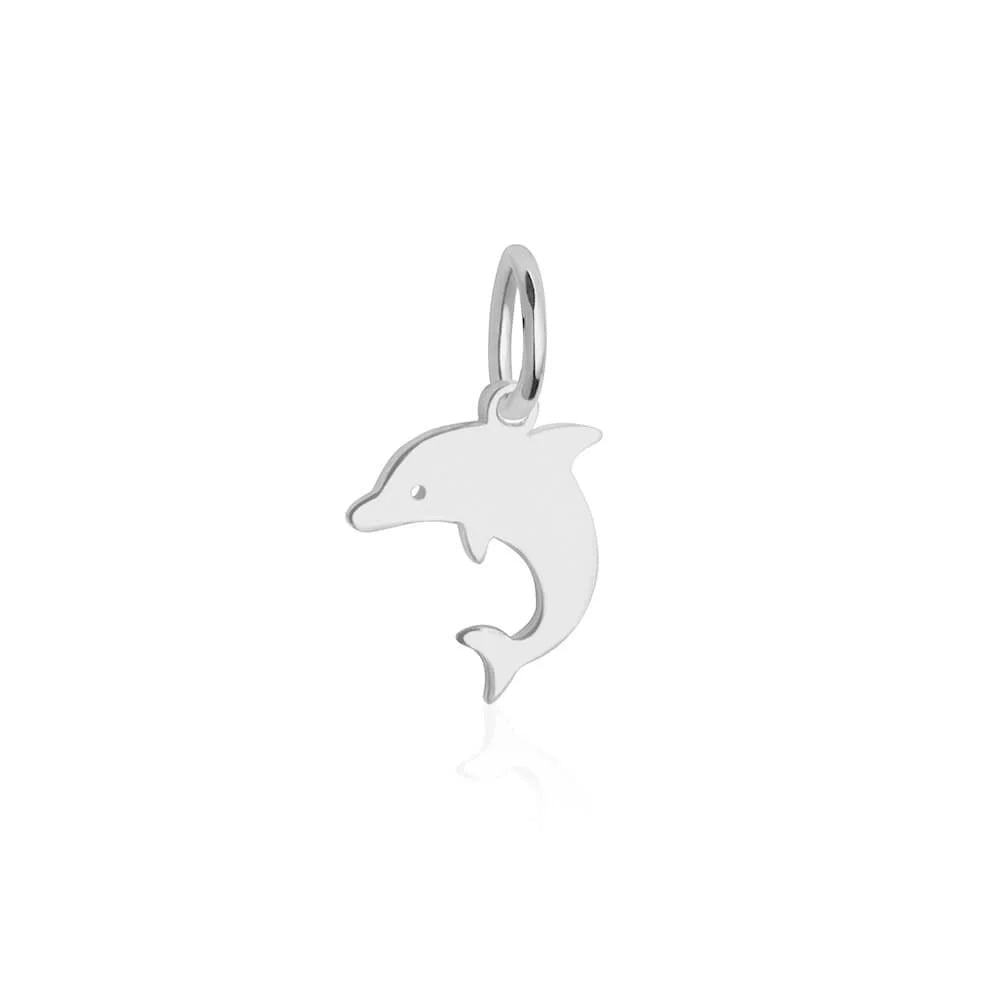 Dolphin Charm, Silver Mini