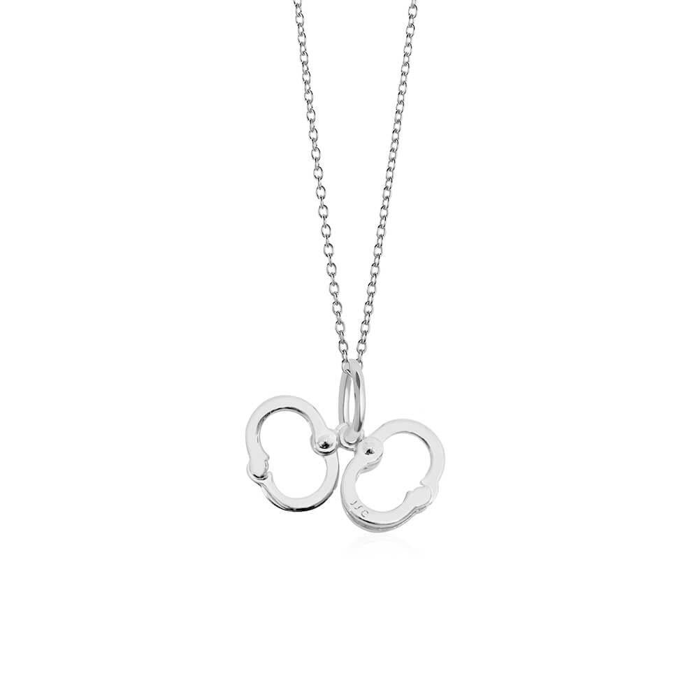 Handcuffs Necklace, Silver