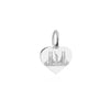 New York Skyline Heart Charm, Silver Mini