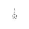 Soccer Ball Charm, Mini Silver