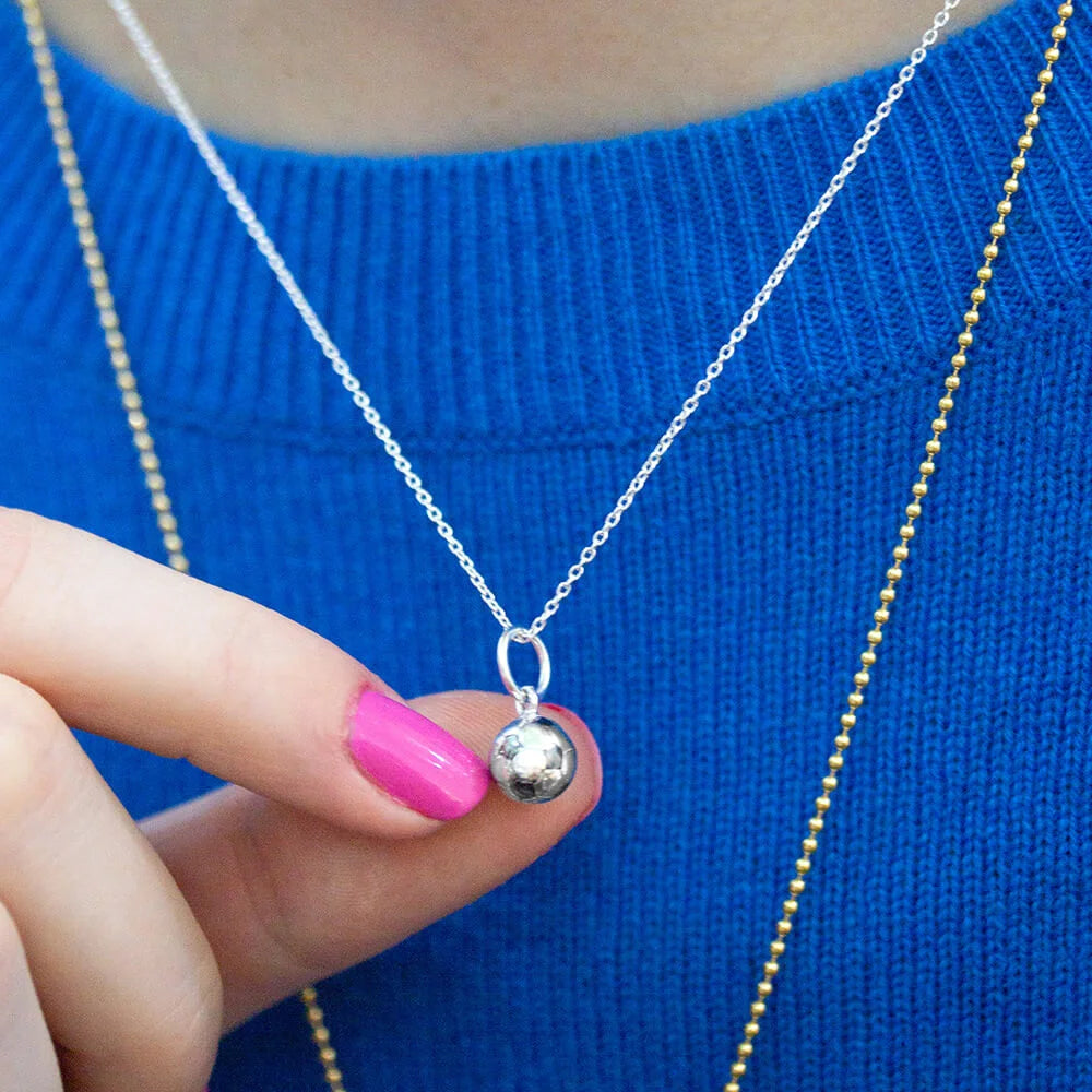 Soccer Ball Charm, Mini Gold