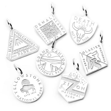 National Park Charms, Silver