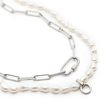 Silver Preppy/Bold Chain Set