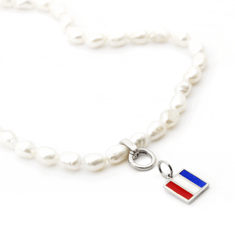 Pearl Chain Necklace, 18