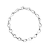Slim Infinity Link Charm Bracelet, Silver
