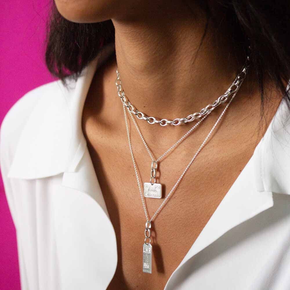 Classic Chain Set with Slim Infinity Link, Silver