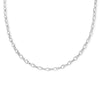 Infinity Link Charm Necklace, Slim Silver