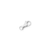 Slim Lobster Clasp, Silver