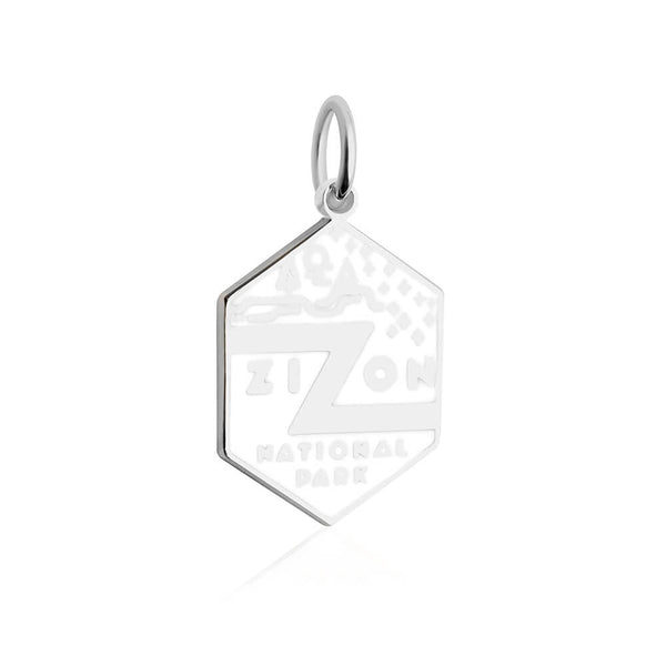 小物 Zion silver-white-enamel-zion-