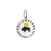 sterling silver black yellow enamel yellowstone national park charm