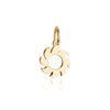 Mediterranean Sun Charm, Solid Gold Mini