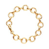 Solid Gold Infinity Link Charm Bracelet