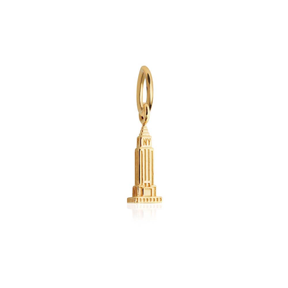 Empire State Building Charm, Solid Gold Mini