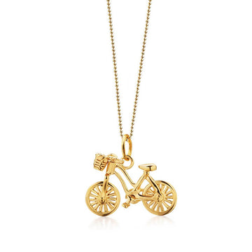 Bike Charm Gold