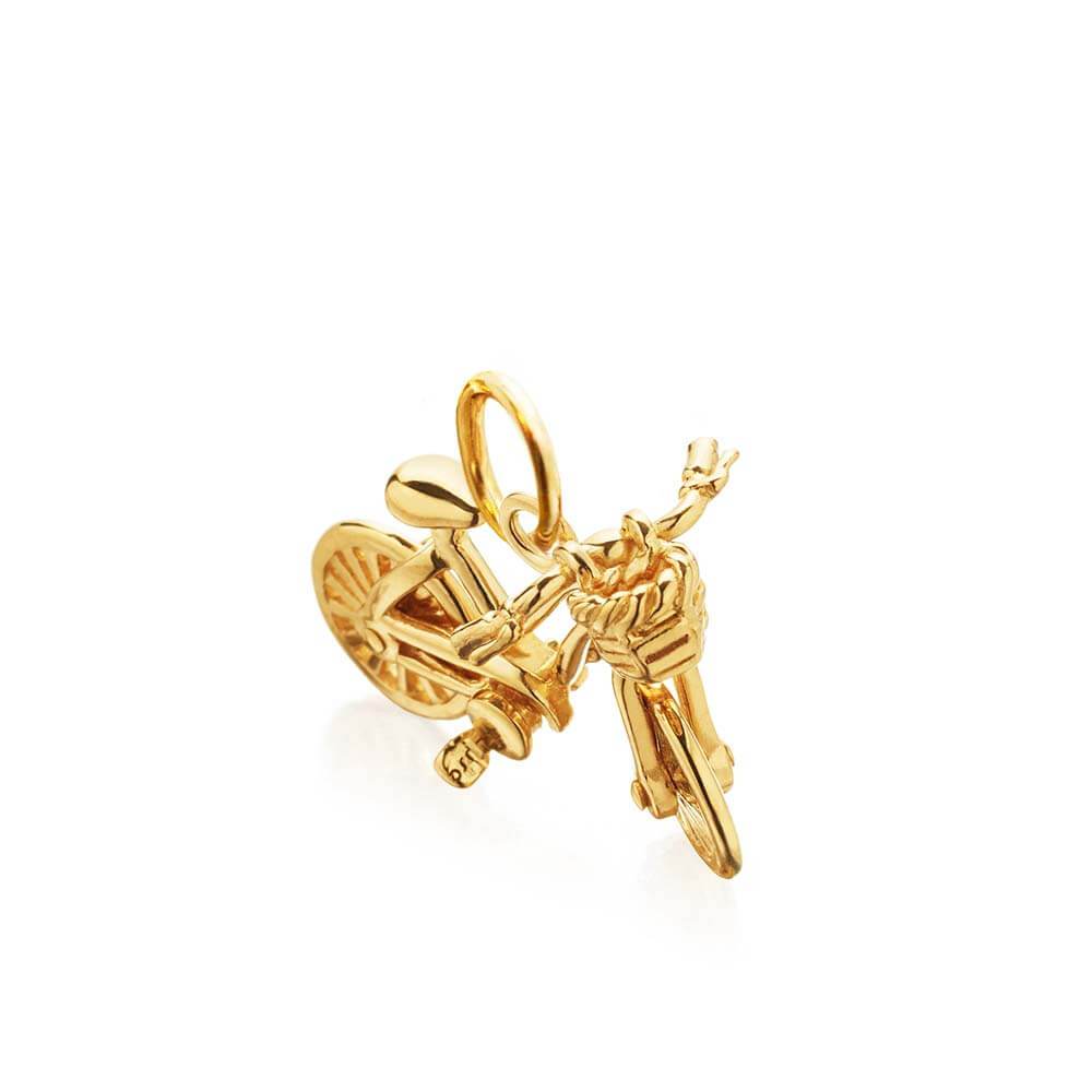 Gold Bike Charm - JET SET CANDY  (1720176771130)