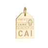 Gold Egypt Charm, CAI Cairo Luggage Tag - JET SET CANDY  (1720196300858)