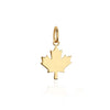 Canada Maple Leaf Mini Charm, Solid Gold