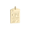 Solid Gold Cape Town Charm, CPT Luggage Tag - JET SET CANDY  (2283865538618)