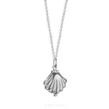 Clamshell Charm Silver