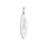 Surfboard Charm Florida Silver
