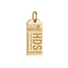 Gold South Africa Charm, HDS Hoedspruit Luggage Tag - JET SET CANDY  (1720185061434)
