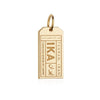 Solid Gold Middle East Charm, IKA Iran Luggage Tag - JET SET CANDY  (1720184930362)