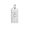 Silver Middle East Charm, IKA Iran Luggage Tag - JET SET CANDY  (1720184897594)