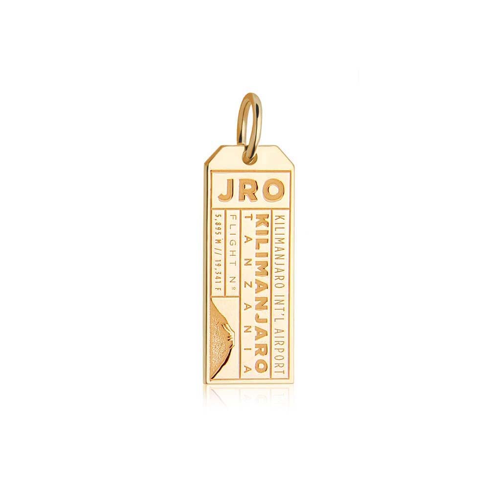 Gold Travel Charm, JRO Kilimanjaro Luggage Tag - JET SET CANDY  (1720186568762)