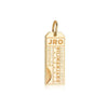 Kilimanjaro Tanzania JRO Luggage Tag Charm Gold