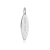 Surfboard Charm Montauk Hamptons New York Silver