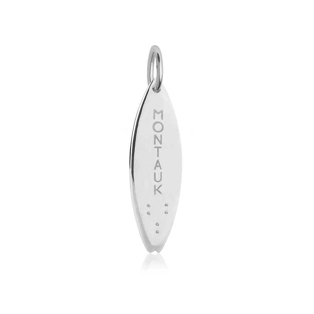 Silver Surfboard Charm, Montauk - JET SET CANDY  (1720173494330)