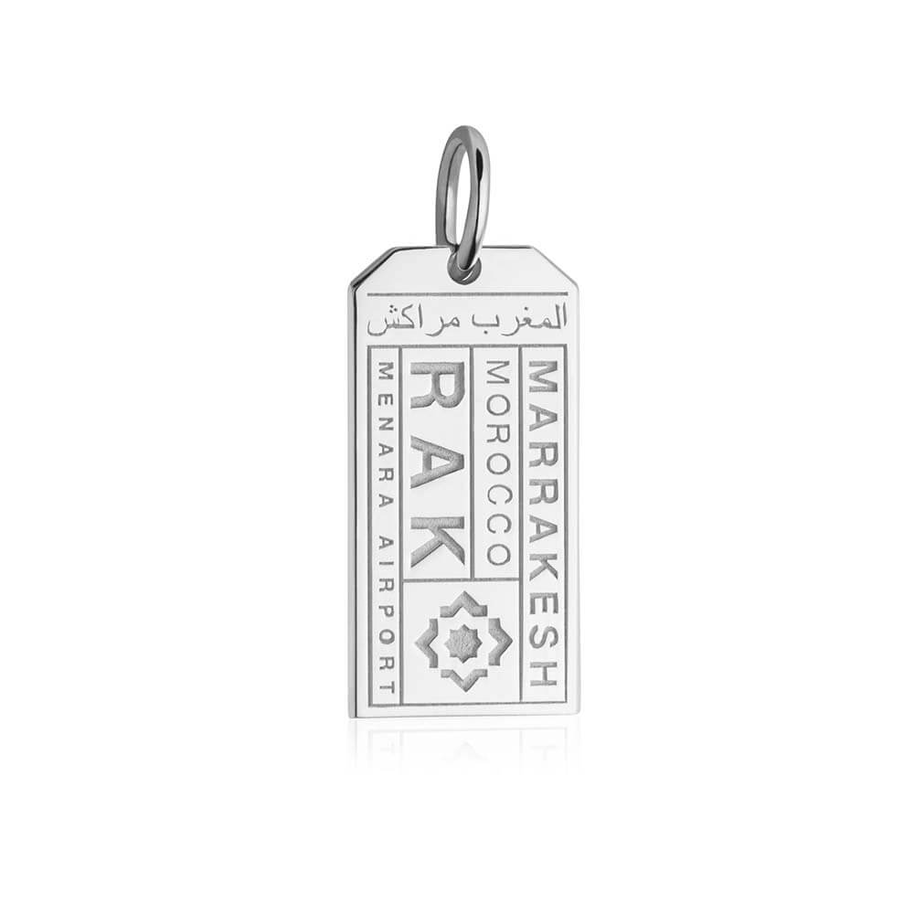 Silver Morocco Charm, RAK Marrakesh Luggage Tag - JET SET CANDY  (1720190959674)