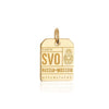 PRE ORDER: Solid Gold SVO Moscow Luggage Tag Charm (6546653806776)