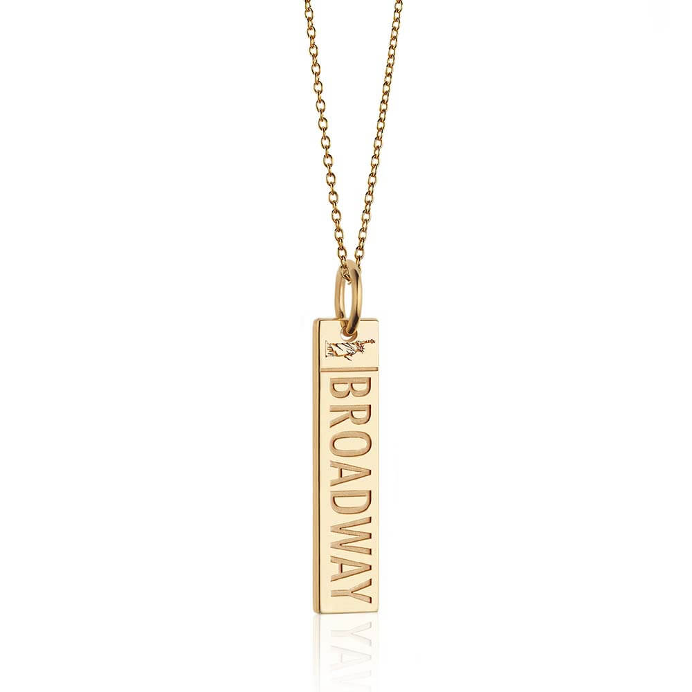 Gold Broadway New York Charm - JET SET CANDY  (1977386827834)