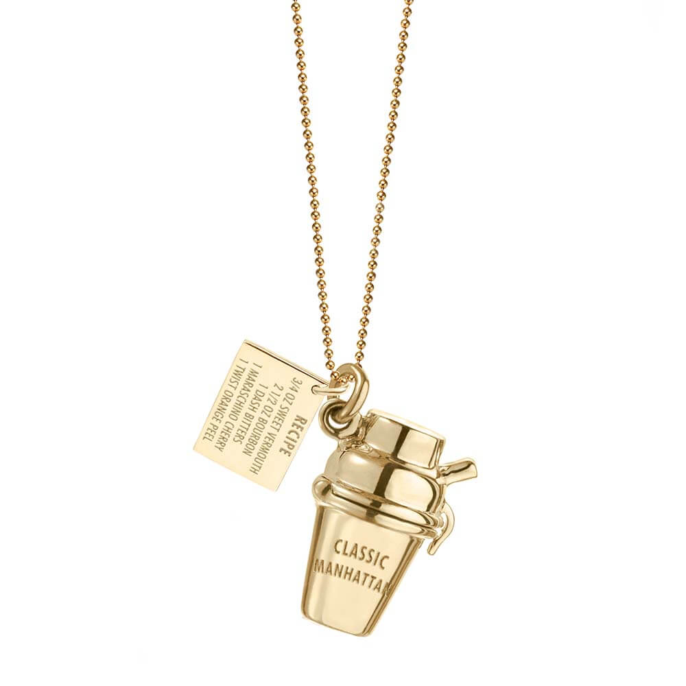 Gold New York Charm, Classic Manhattan Shaker - JET SET CANDY  (1720173035578)