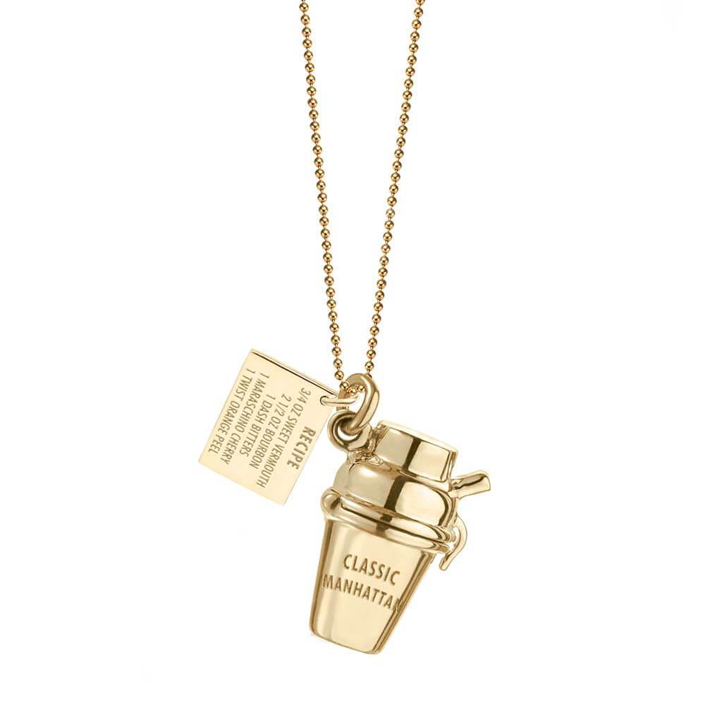 Gold New York Charm, Classic Manhattan Shaker - JET SET CANDY  (1720173035578)