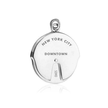 Silver Uptown/Downtown Spinner Charm